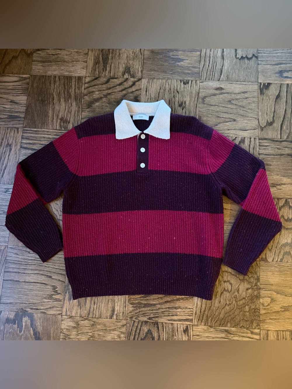 Dunst Chunky Knit Rugby Sweater (Unisex Large)